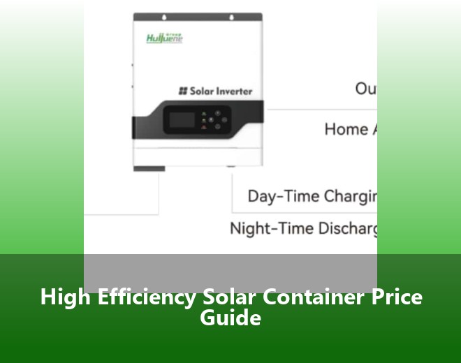 High Efficiency Solar Container Price Guide